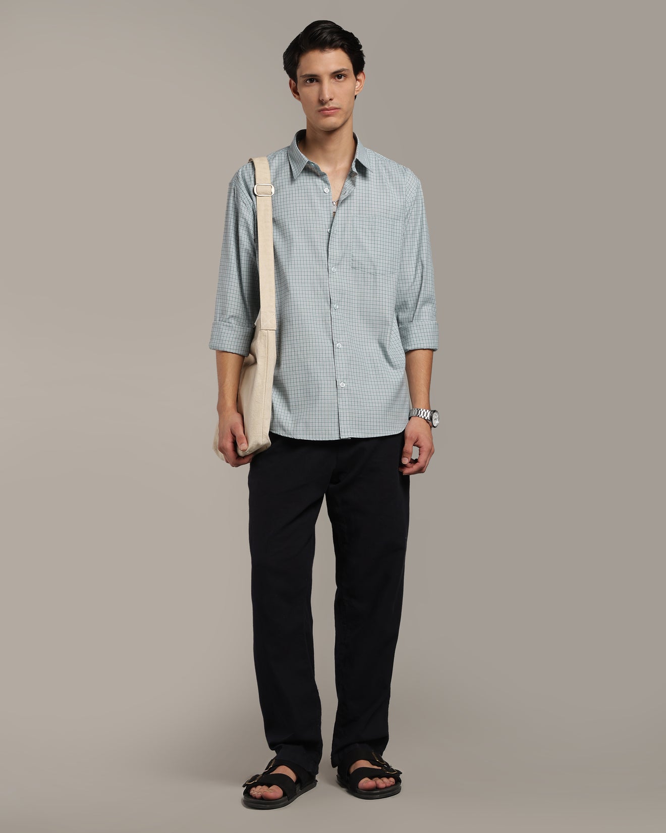 Frosted Green Poplin Shirt