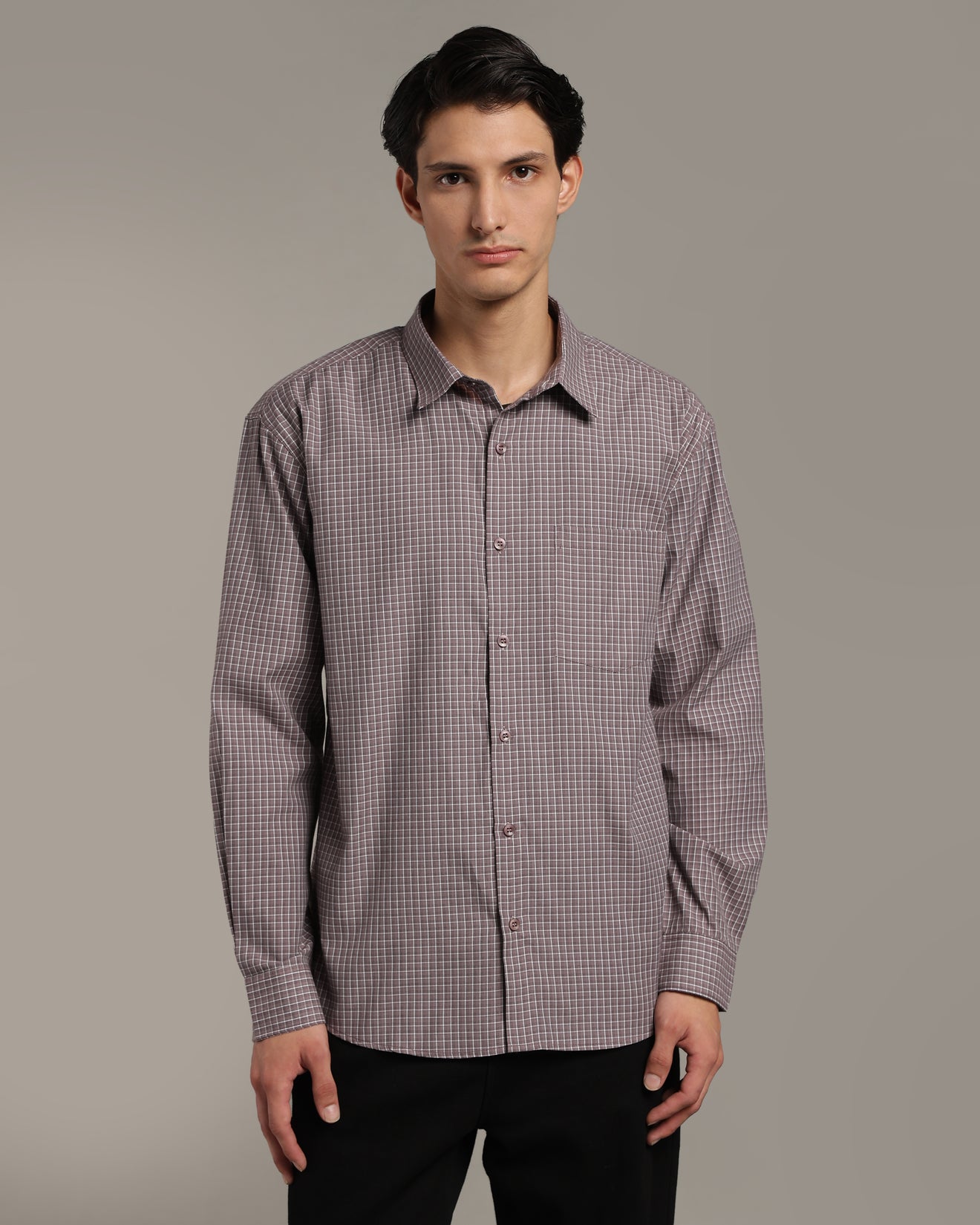 Dusty Mauve Poplin Shirt