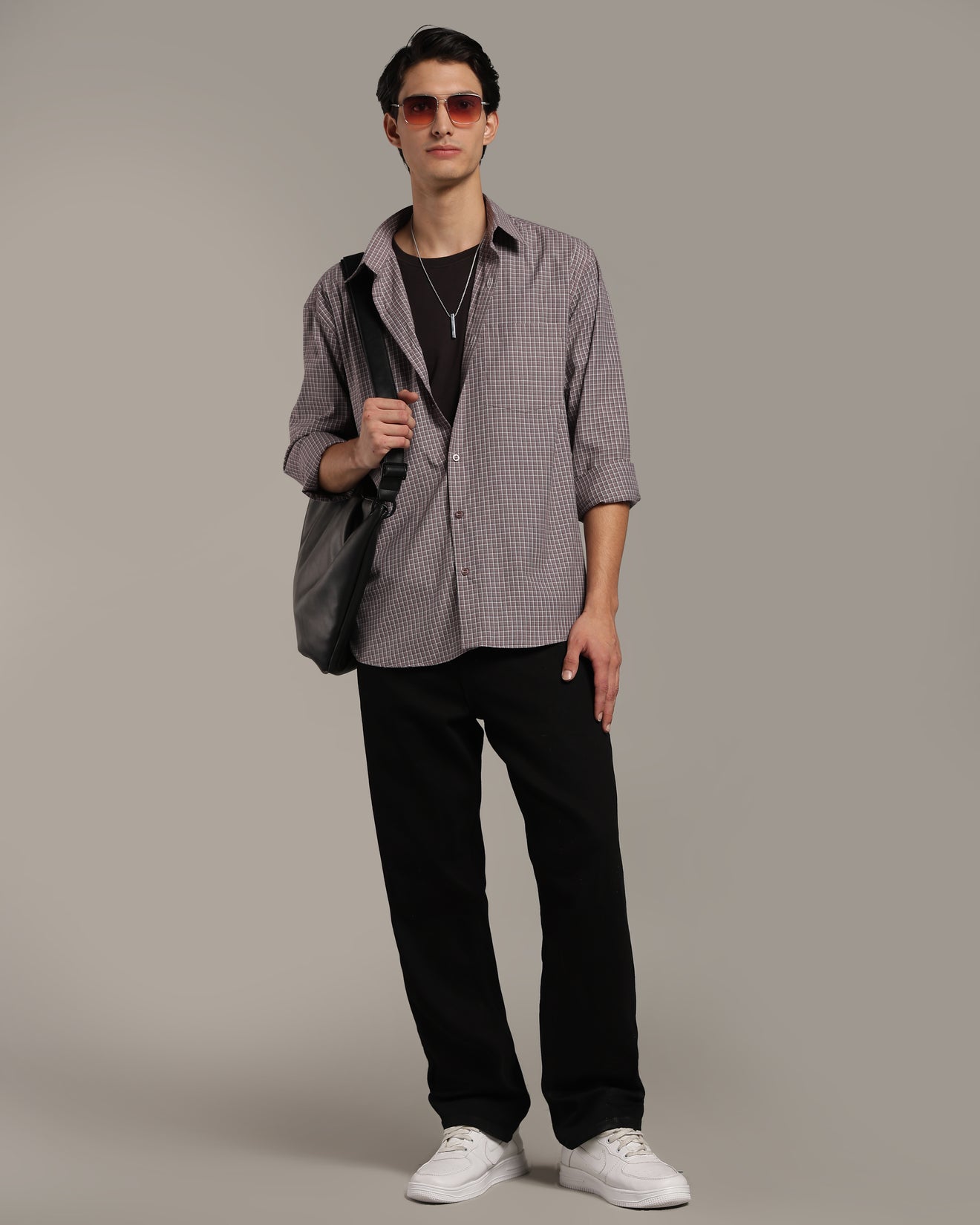 Dusty Mauve Poplin Shirt