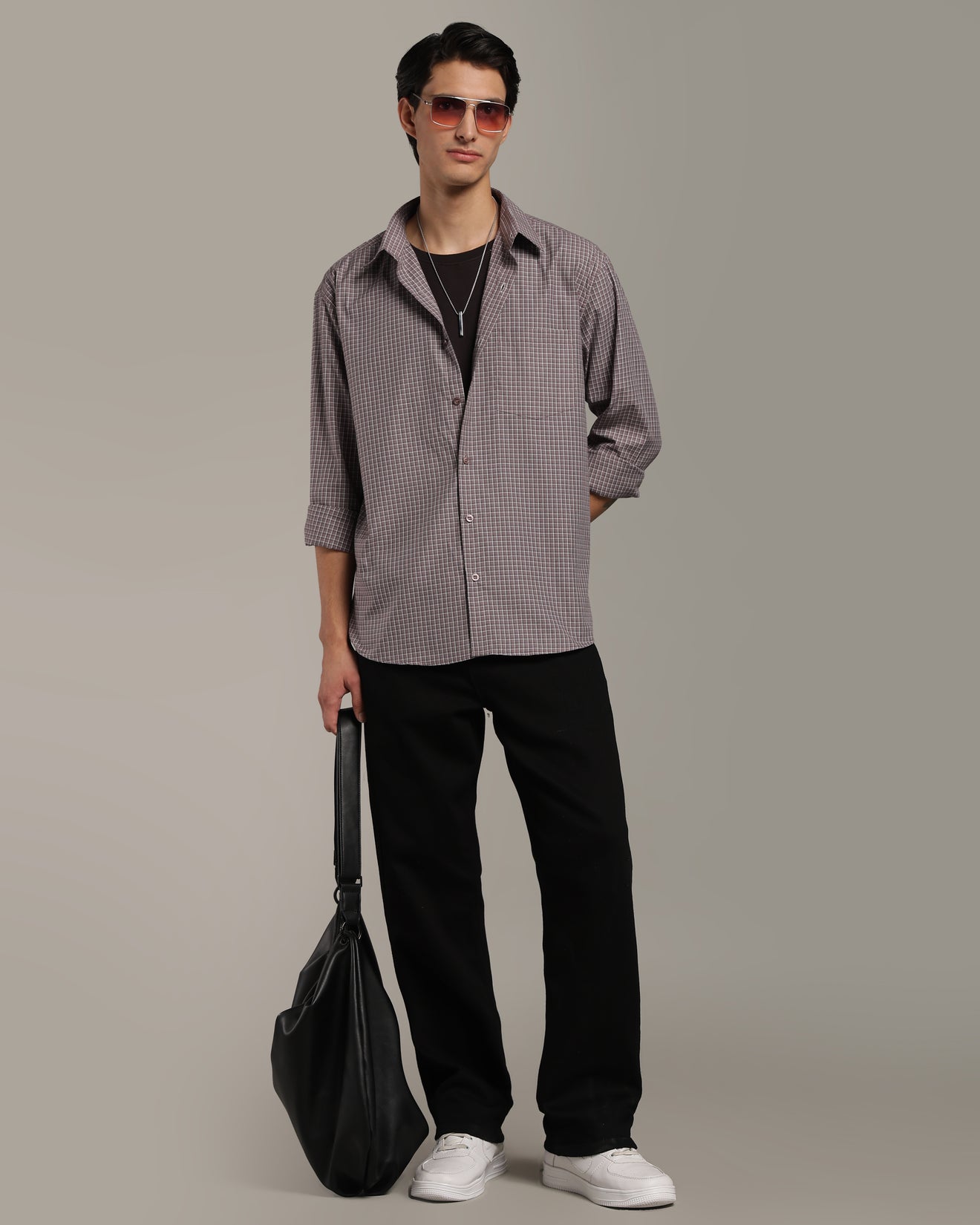 Dusty Mauve Poplin Shirt