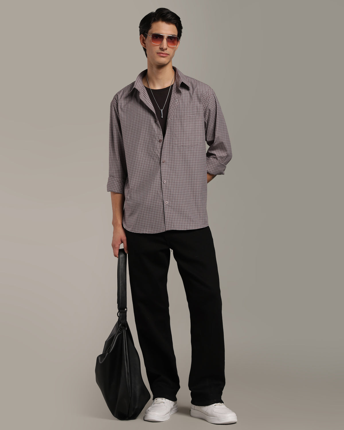 Dusty Mauve Poplin Shirt