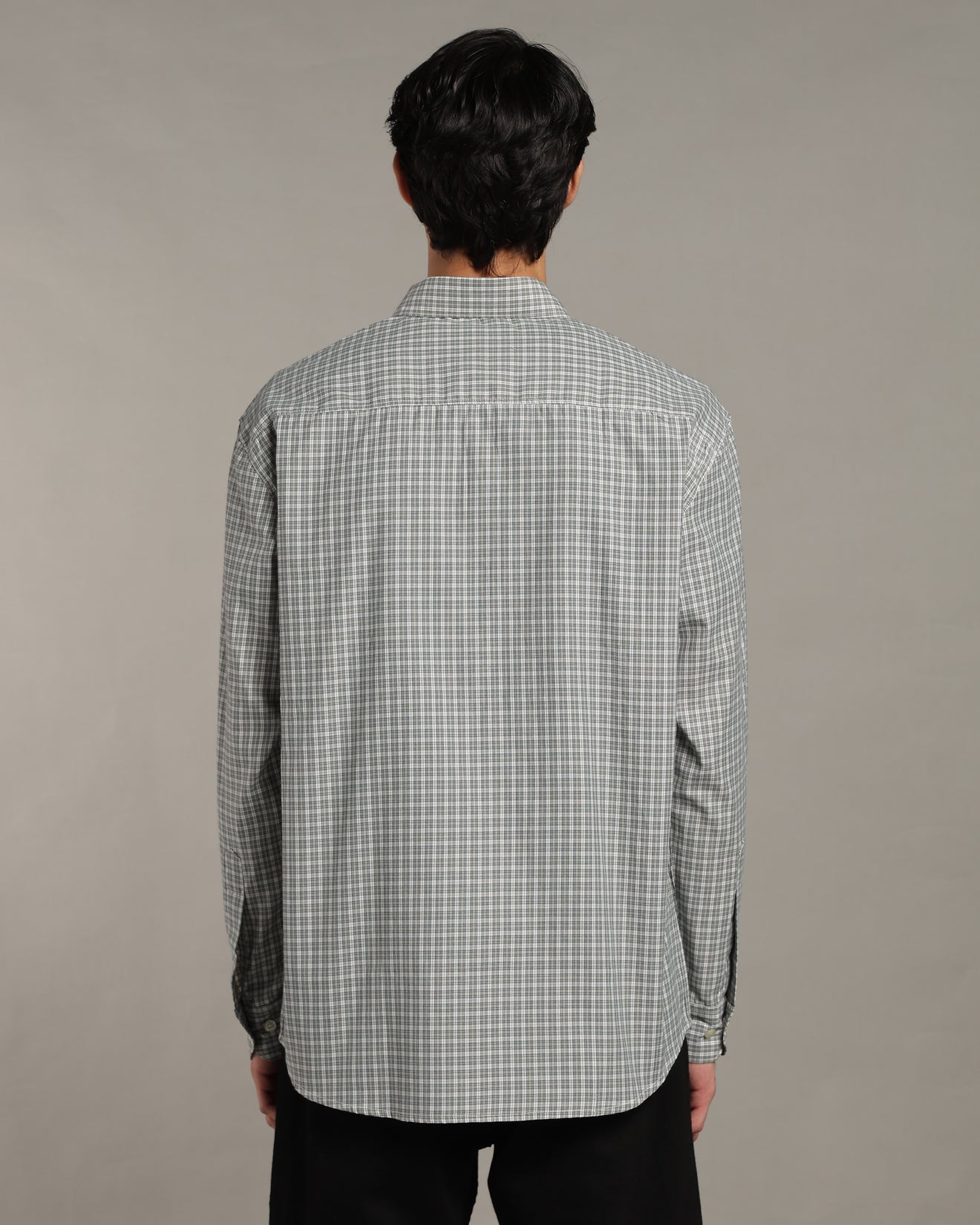 Olive Grey Poplin Shirt