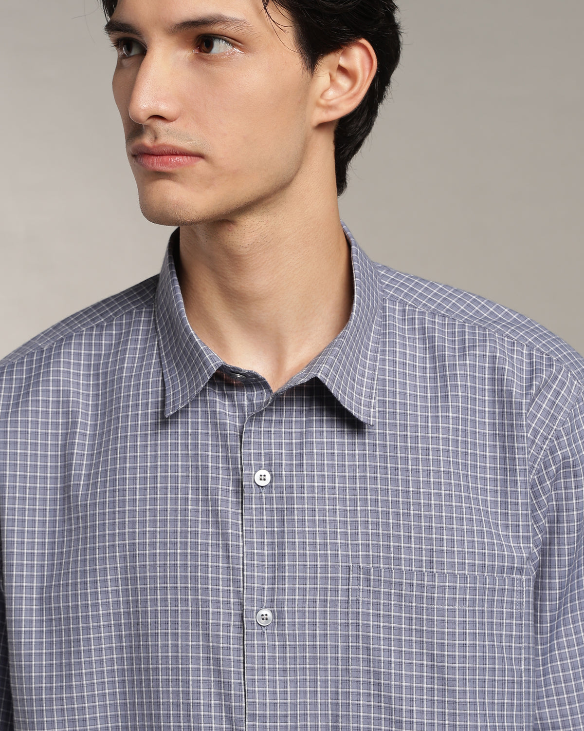 Lavender Blue Poplin Shirt