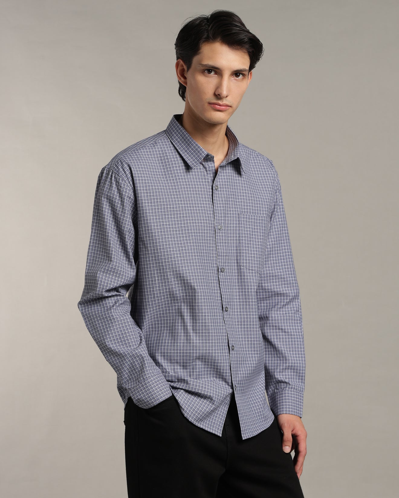 Lavender Blue Poplin Shirt