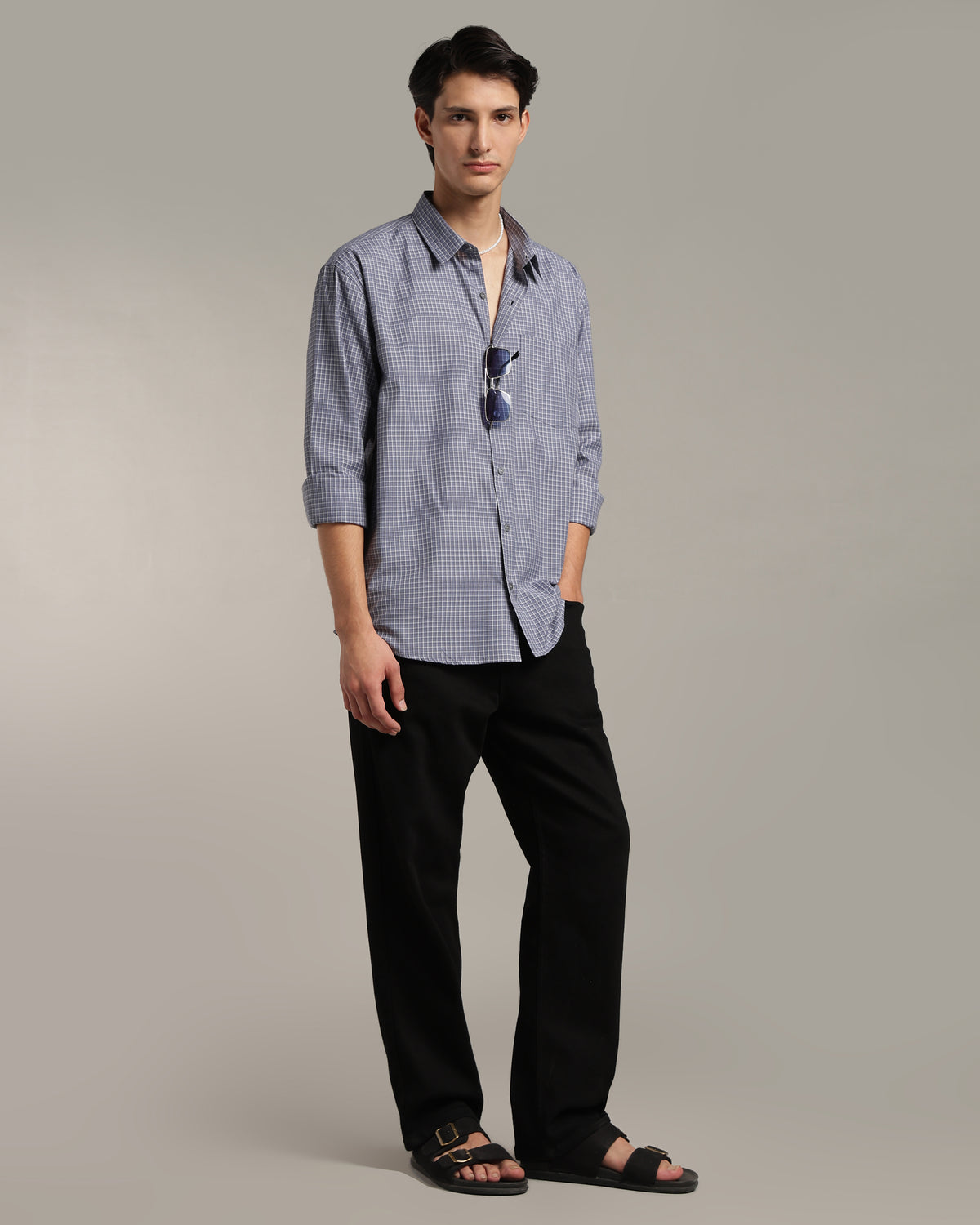 Lavender Blue Poplin Shirt