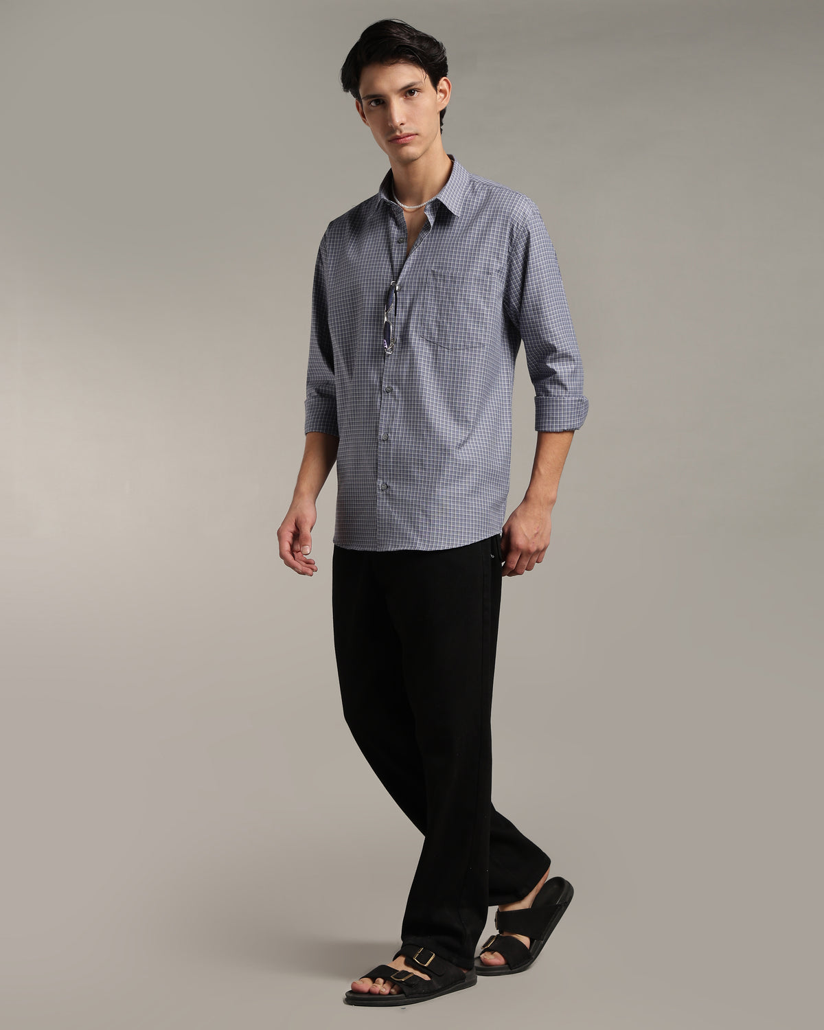 Lavender Blue Poplin Shirt