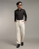 Luxe Black Slim Fit Shirt