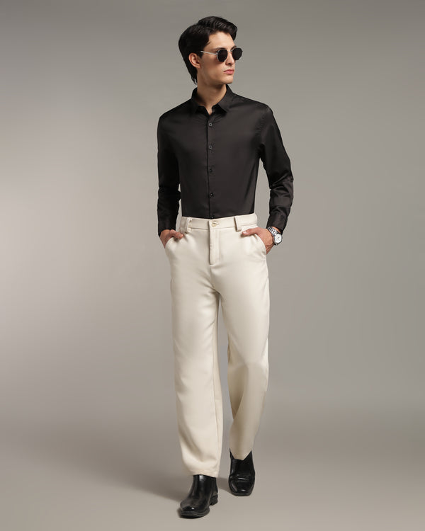 Luxe Black Slim Fit Shirt