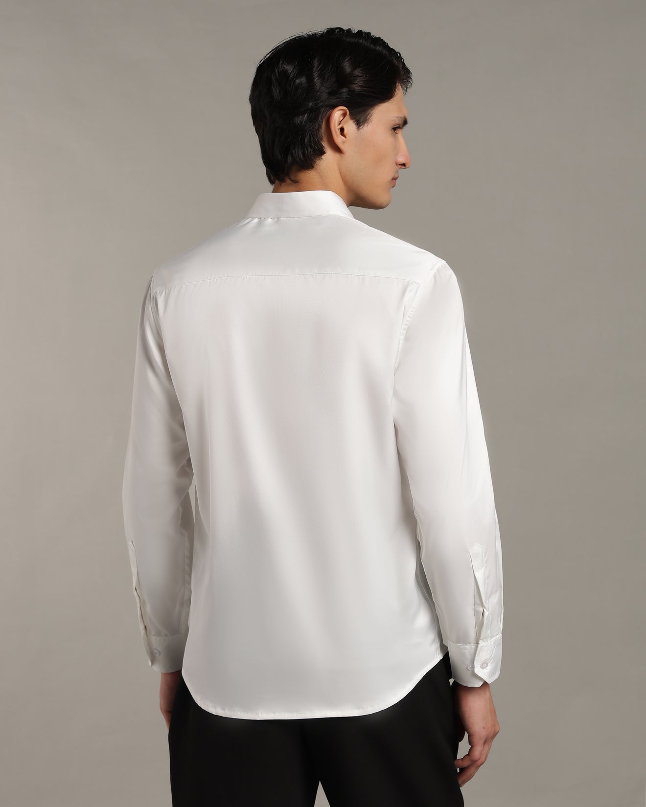 Luxe White Slim Fit Shirt