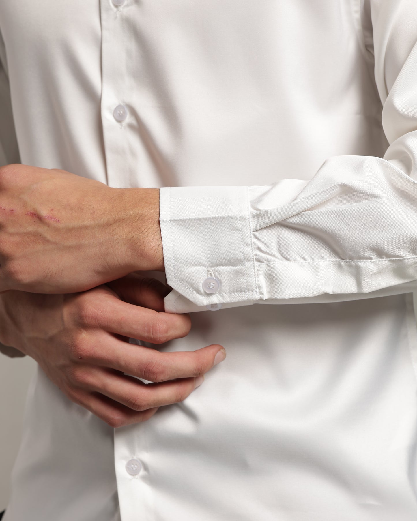 Luxe White Slim Fit Shirt