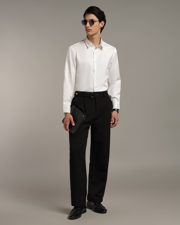 Luxe White Slim Fit Shirt