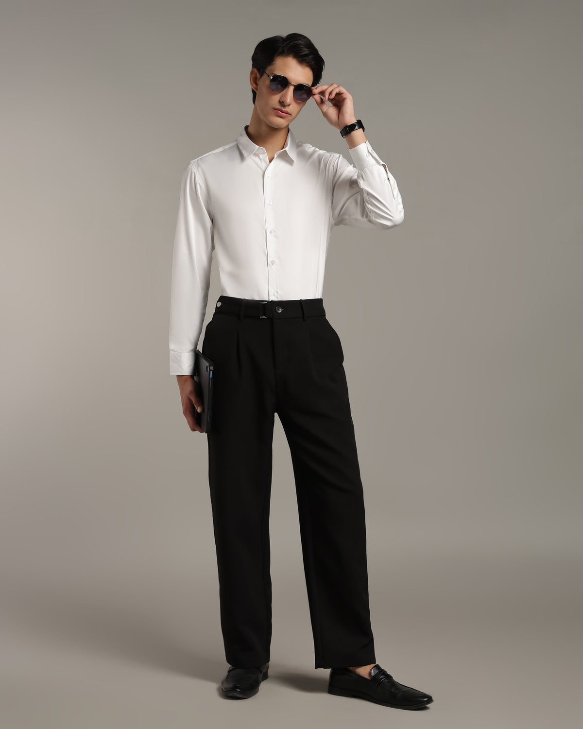 Luxe White Slim Fit Shirt
