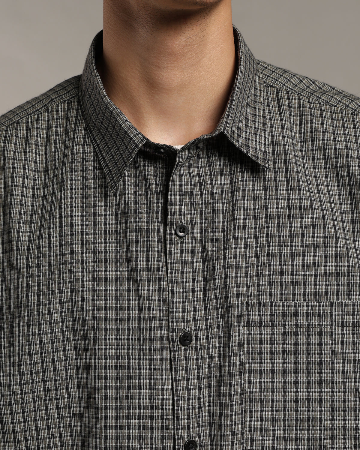 Olive Green Poplin Shirt