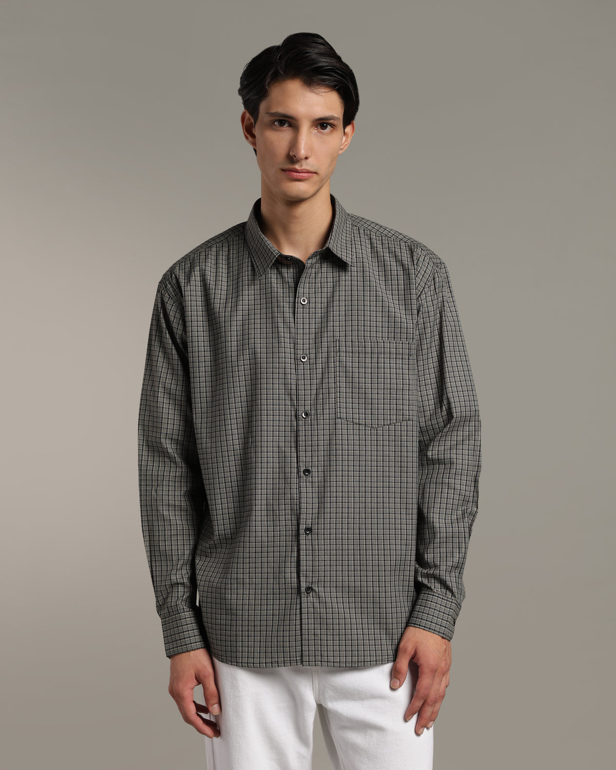 Olive Green Poplin Shirt
