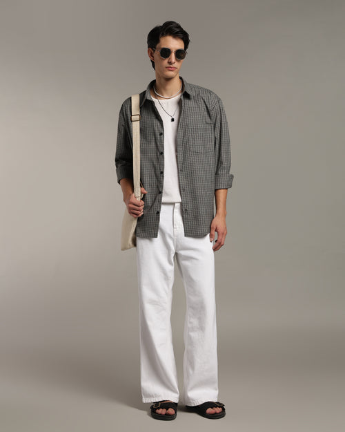 Olive Green Poplin Shirt