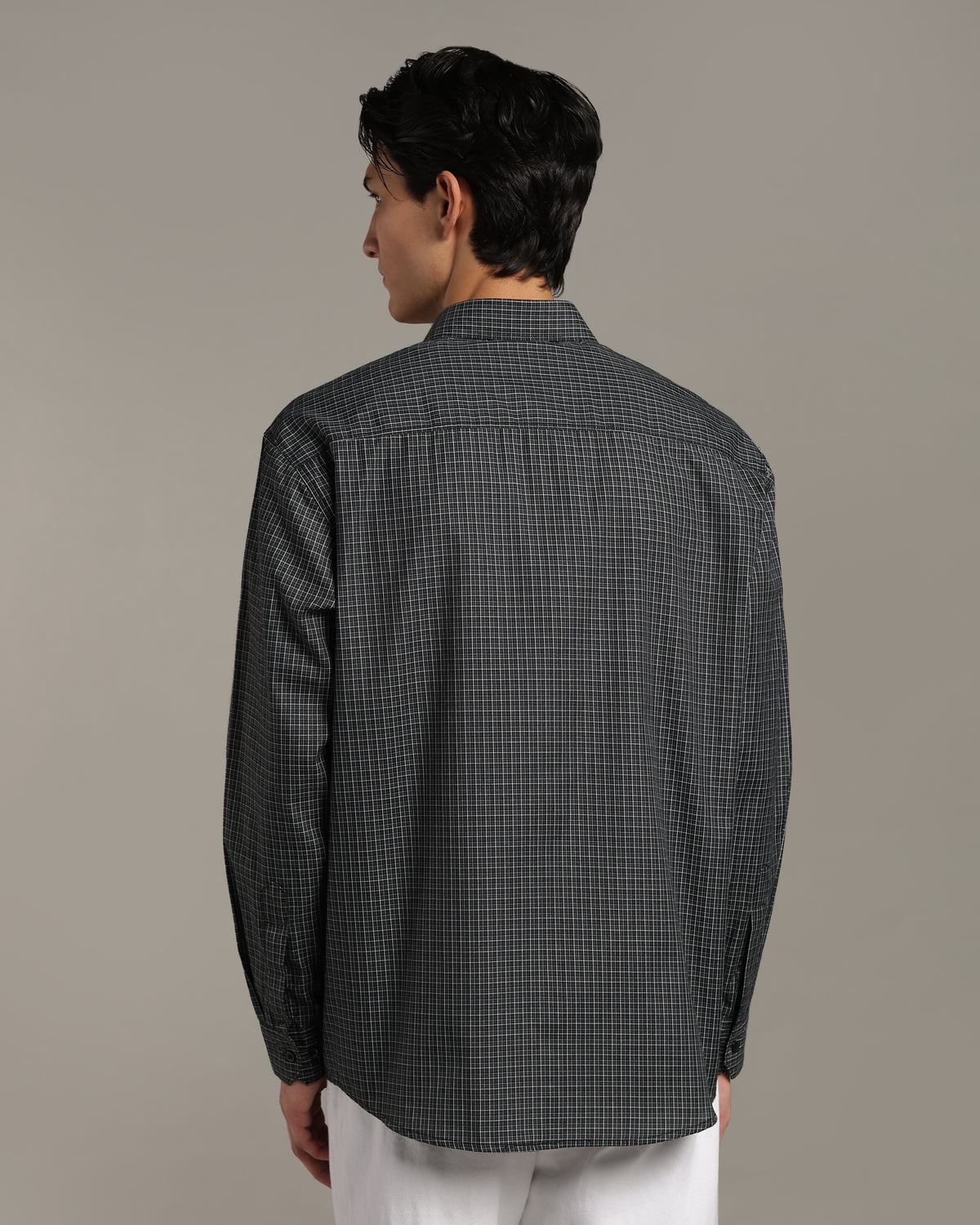 Charcoal Black Poplin Shirt