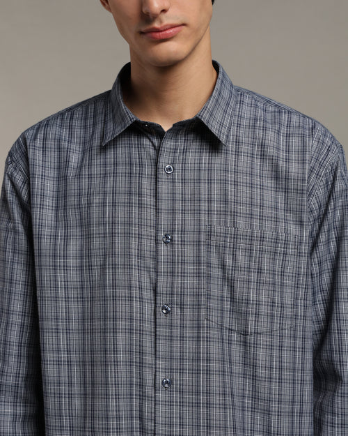 Dusk Blue Poplin Shirt
