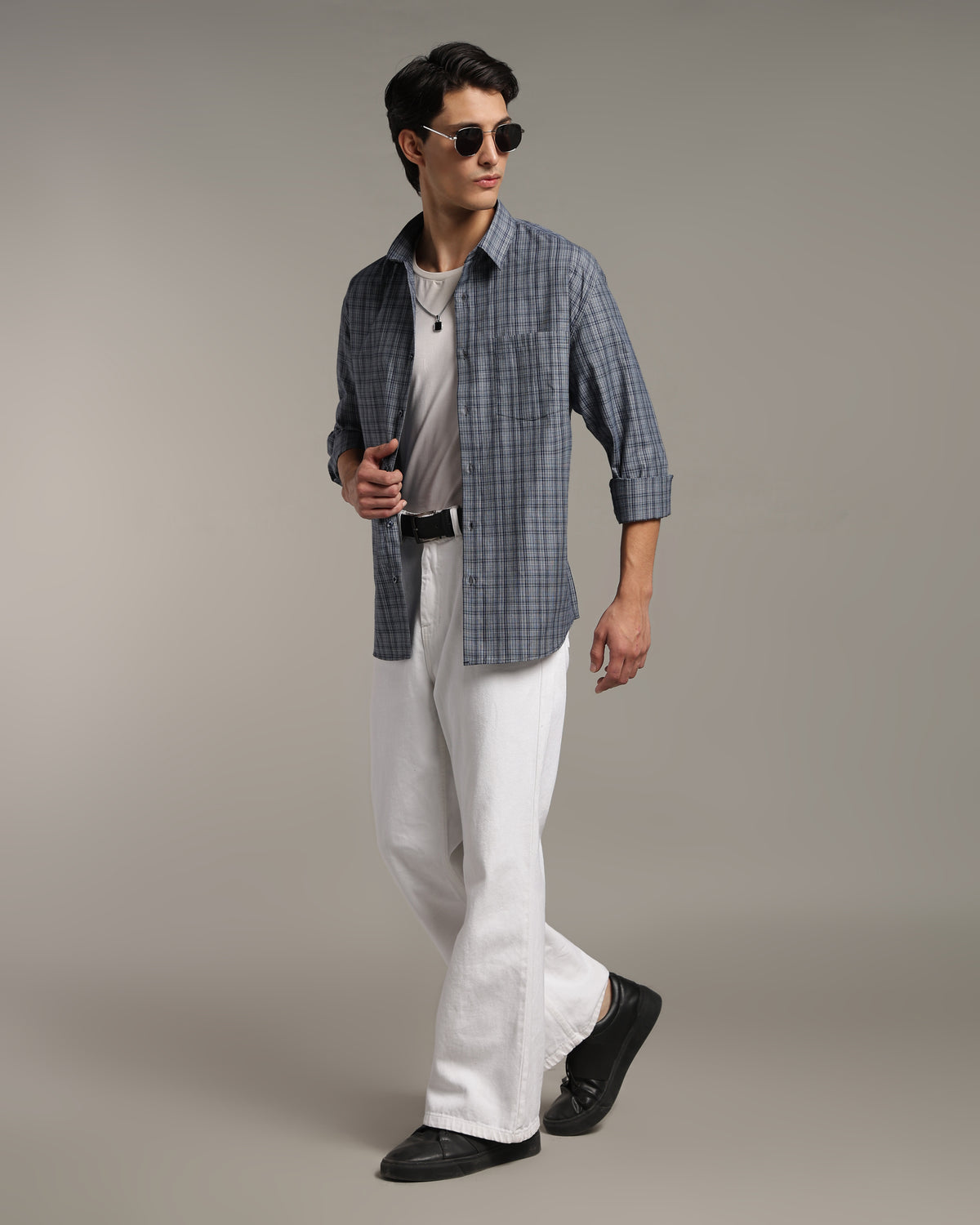 Dusk Blue Poplin Shirt