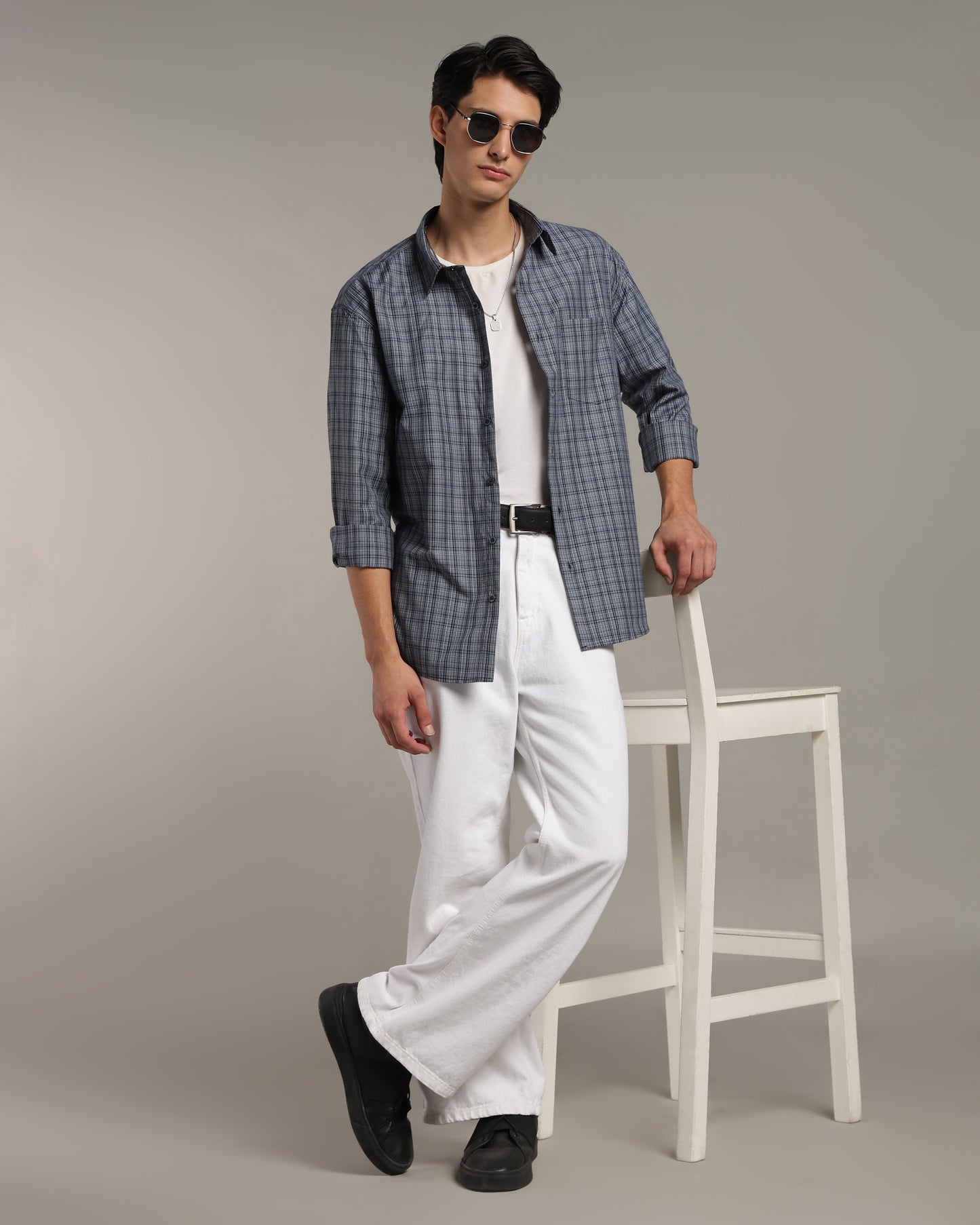 Dusk Blue Poplin Shirt