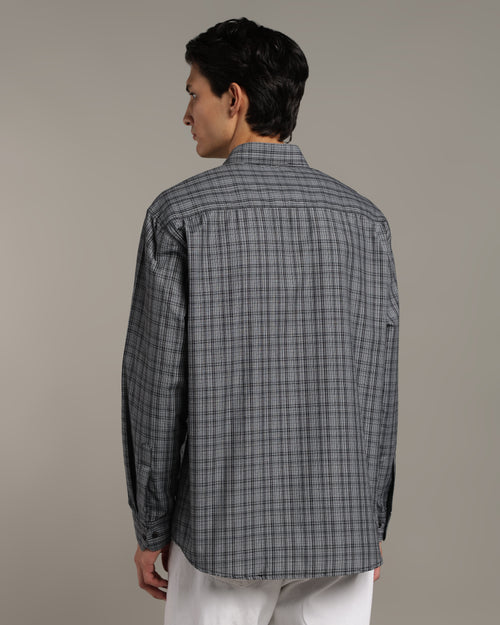 Ash Grey Poplin Shirt