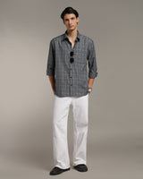 Ash Grey Poplin Shirt