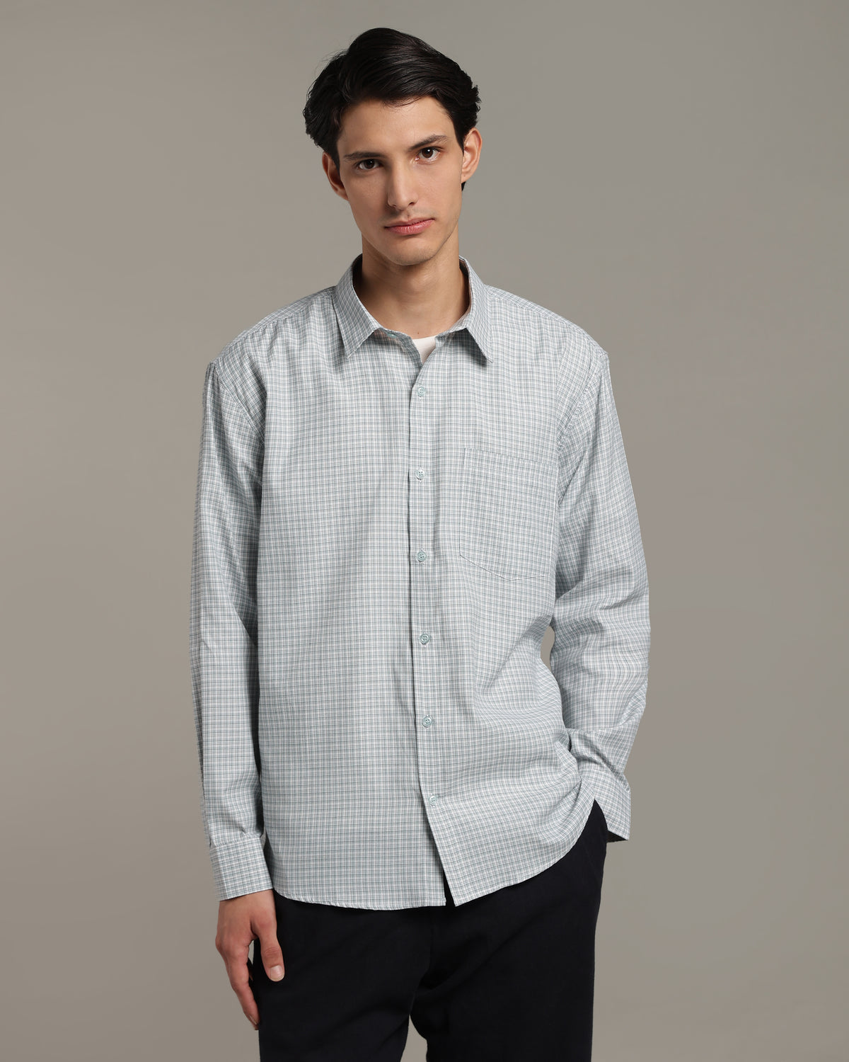 Mint Green Poplin Shirt