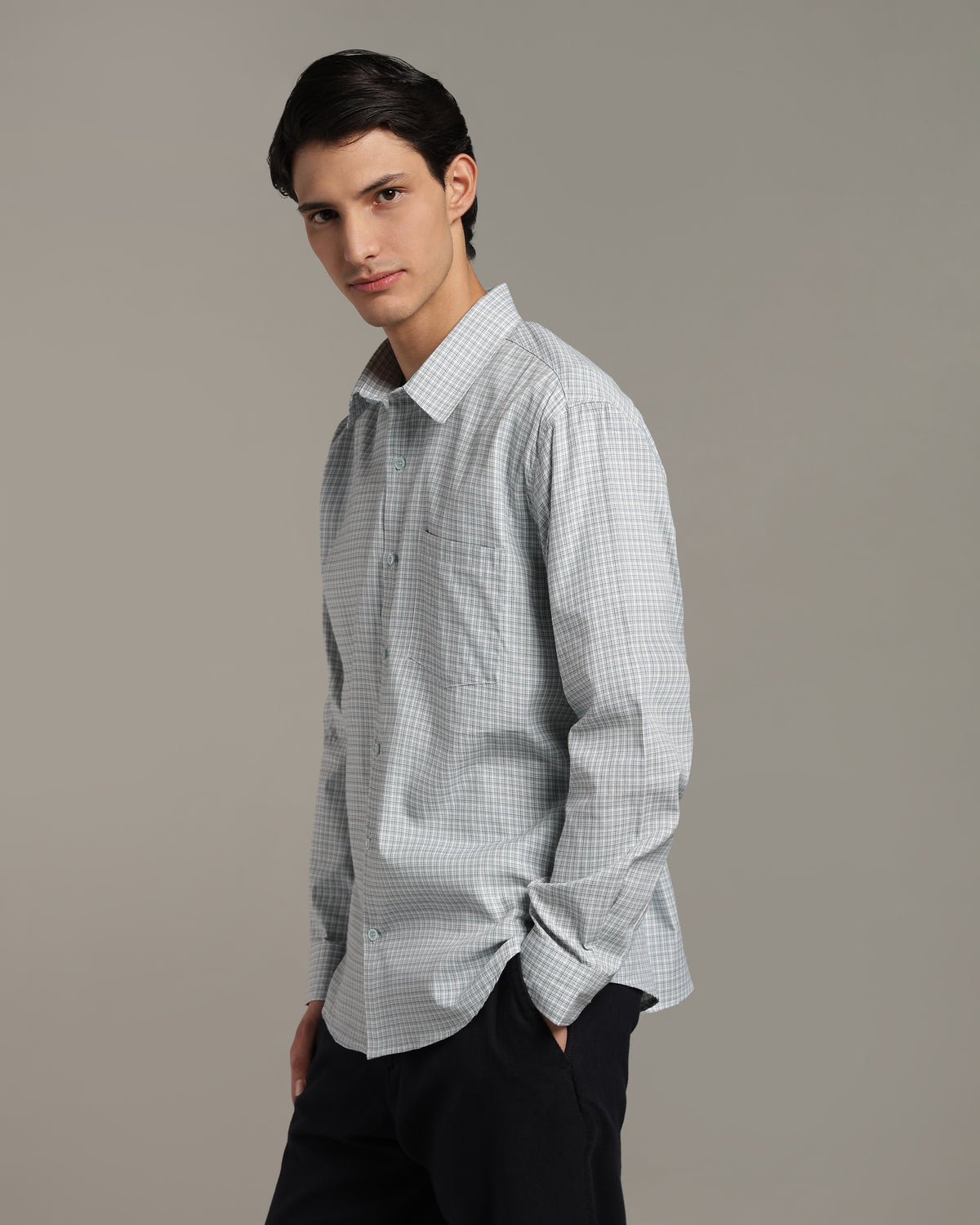 Mint Green Poplin Shirt