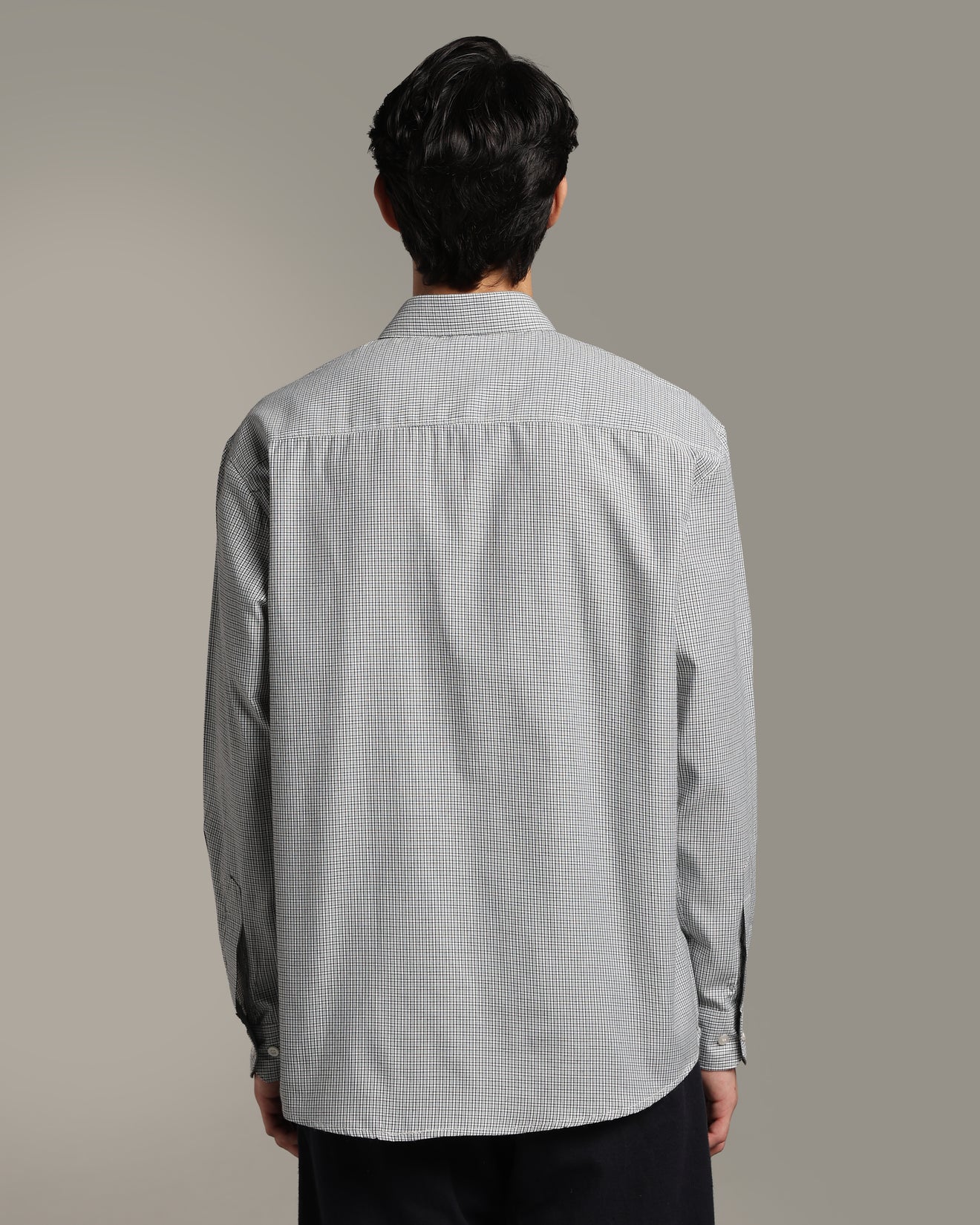 Silver Grey Poplin Shirt