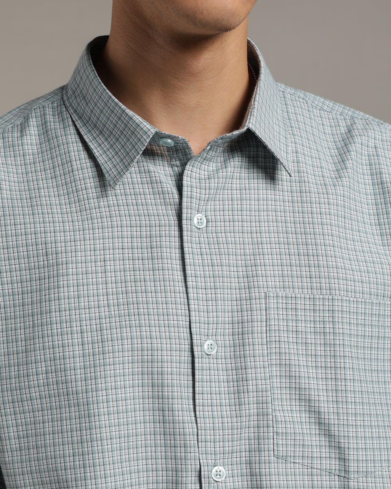 Frosted Green Poplin Shirt