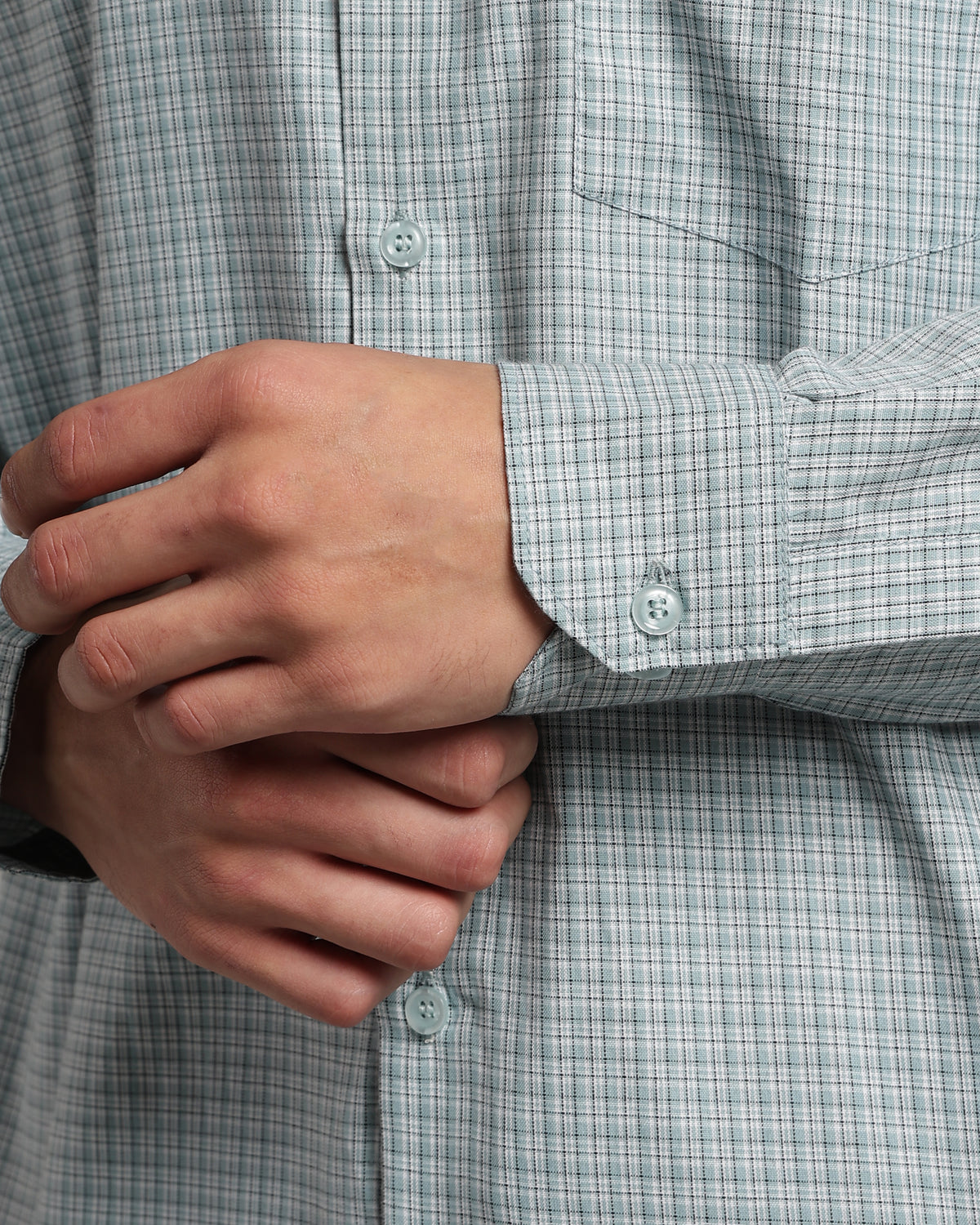 Frosted Green Poplin Shirt
