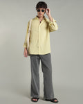 Lemon Yellow Textured Shirt