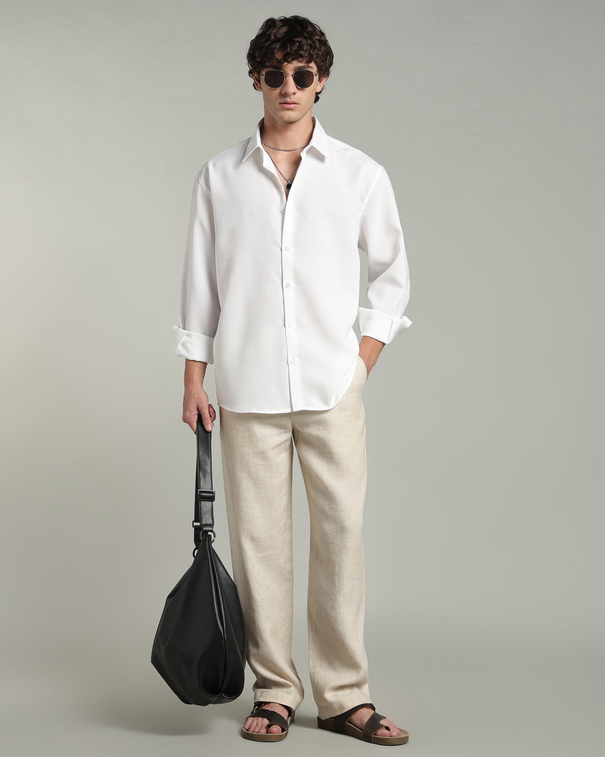 Snow White Textured Shirt