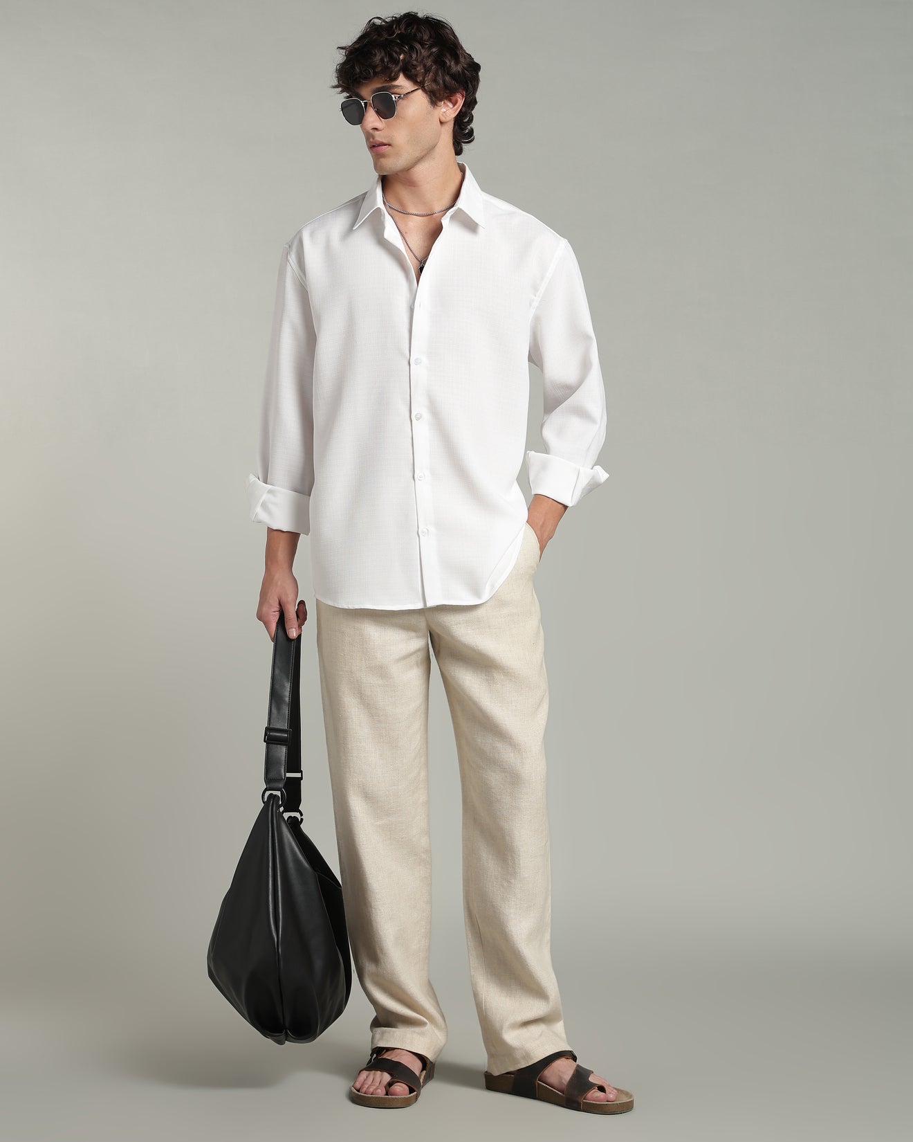 Snow White Textured Shirt