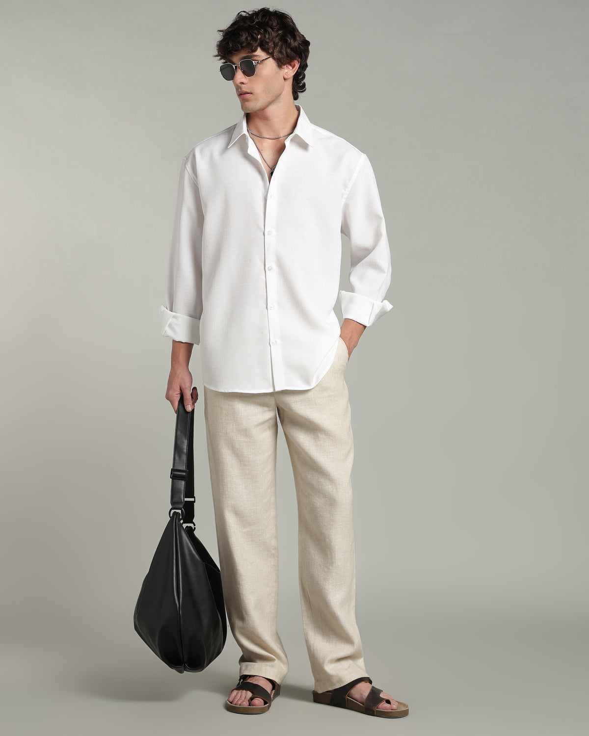 Snow White Textured Shirt