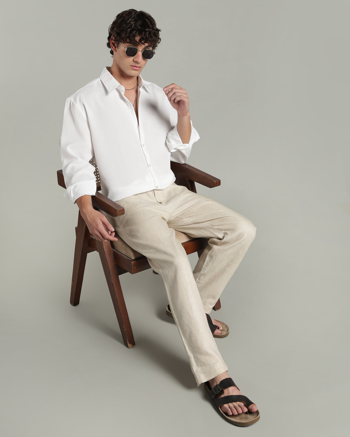 Snow White Textured Shirt