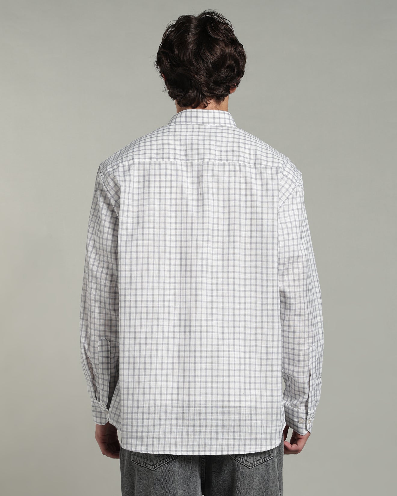 Slate Grey Checkered Shirt