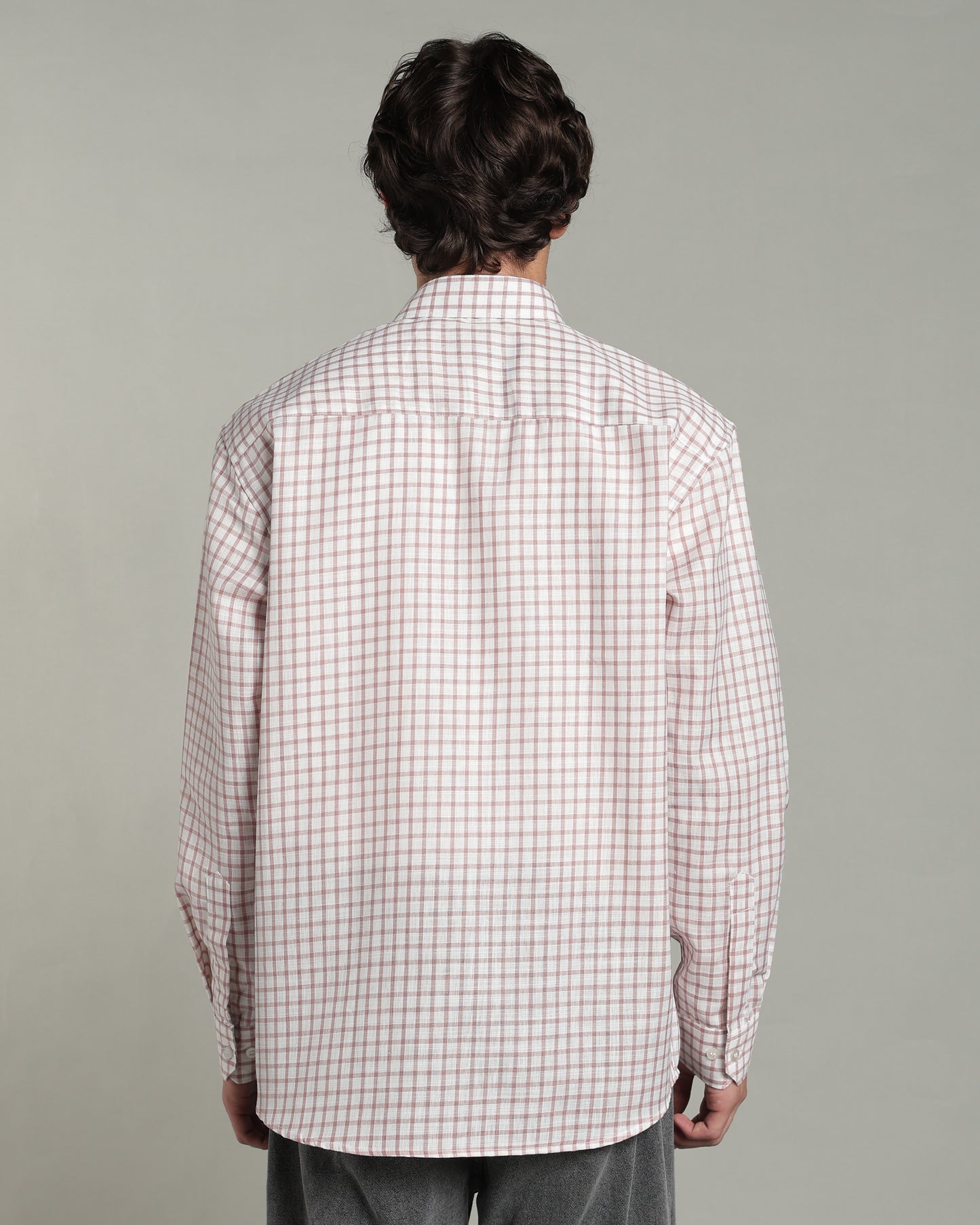 Rose Pink Checkered Shirt