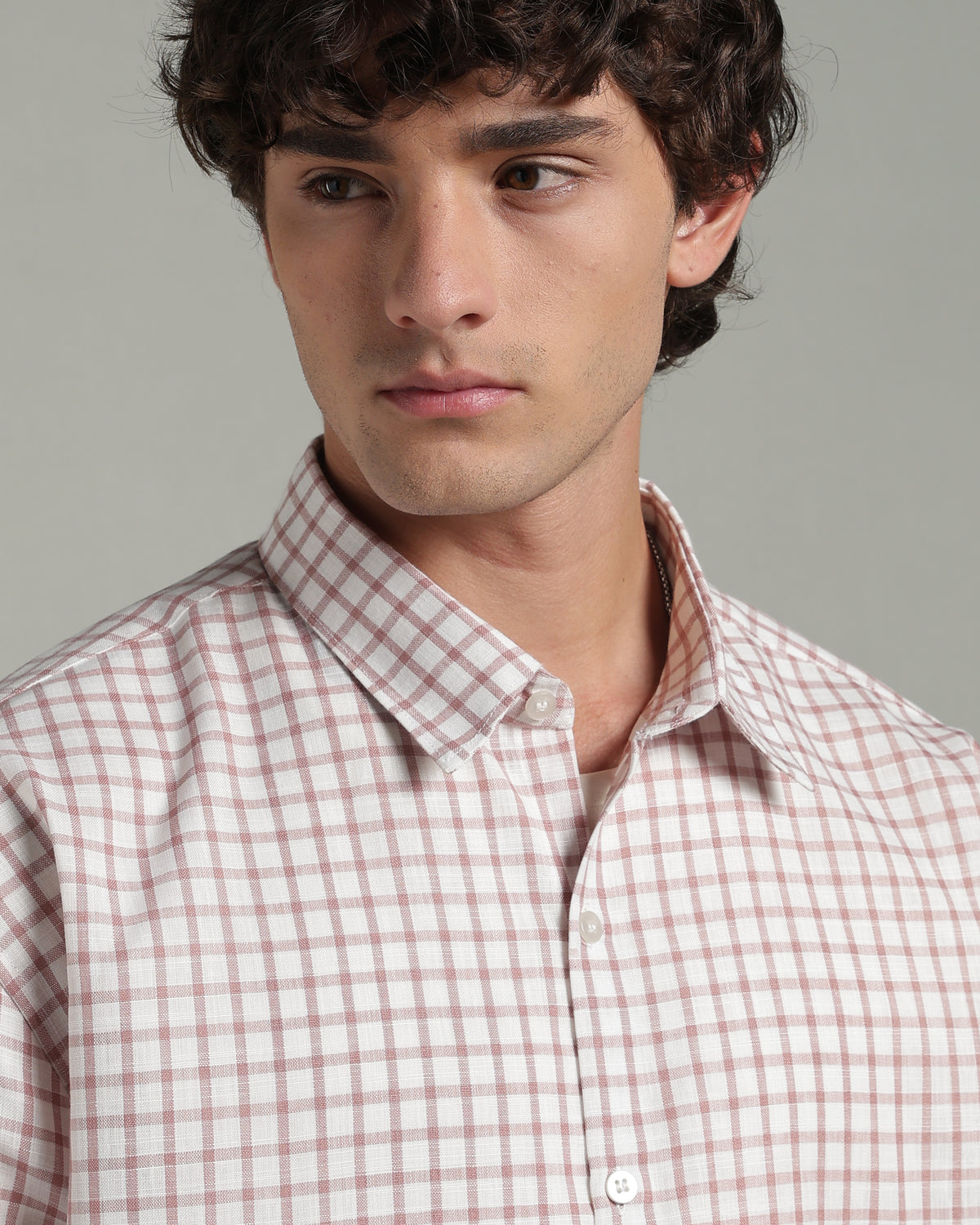 Rose Pink Checkered Shirt