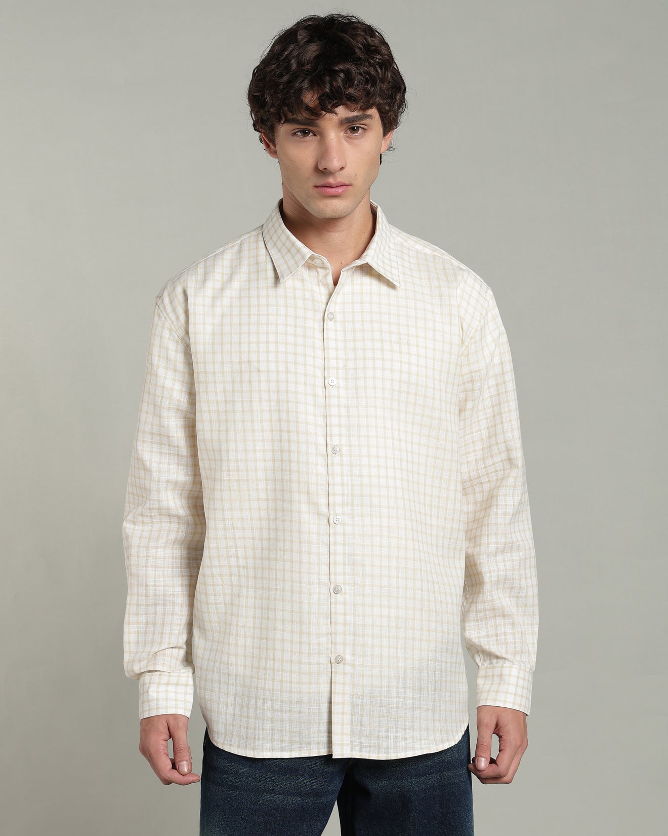 Vanilla Yellow Checkered Shirt