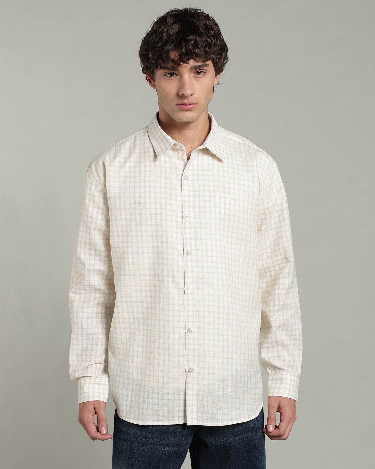 Vanilla Yellow Checkered Shirt