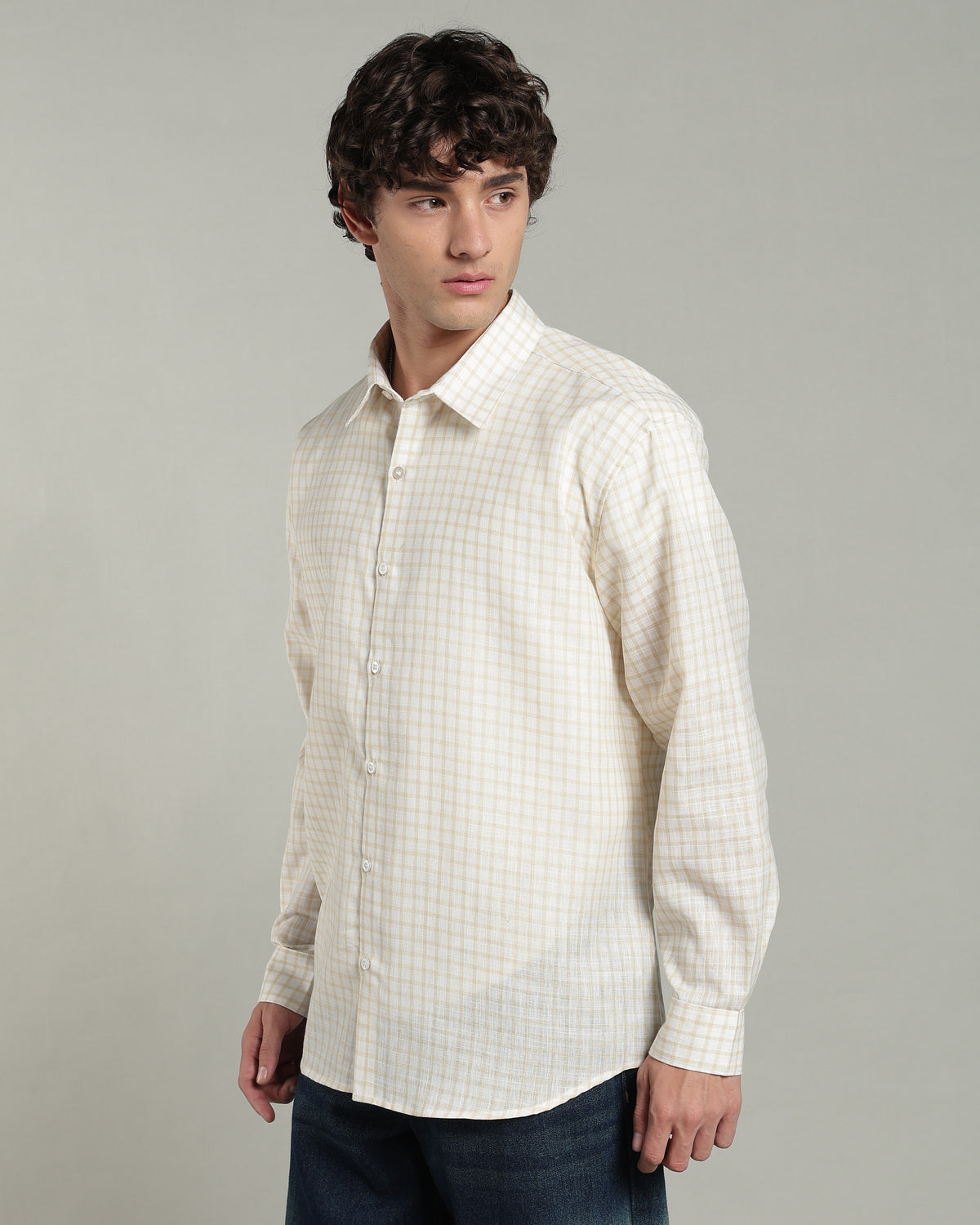 Vanilla Yellow Checkered Shirt