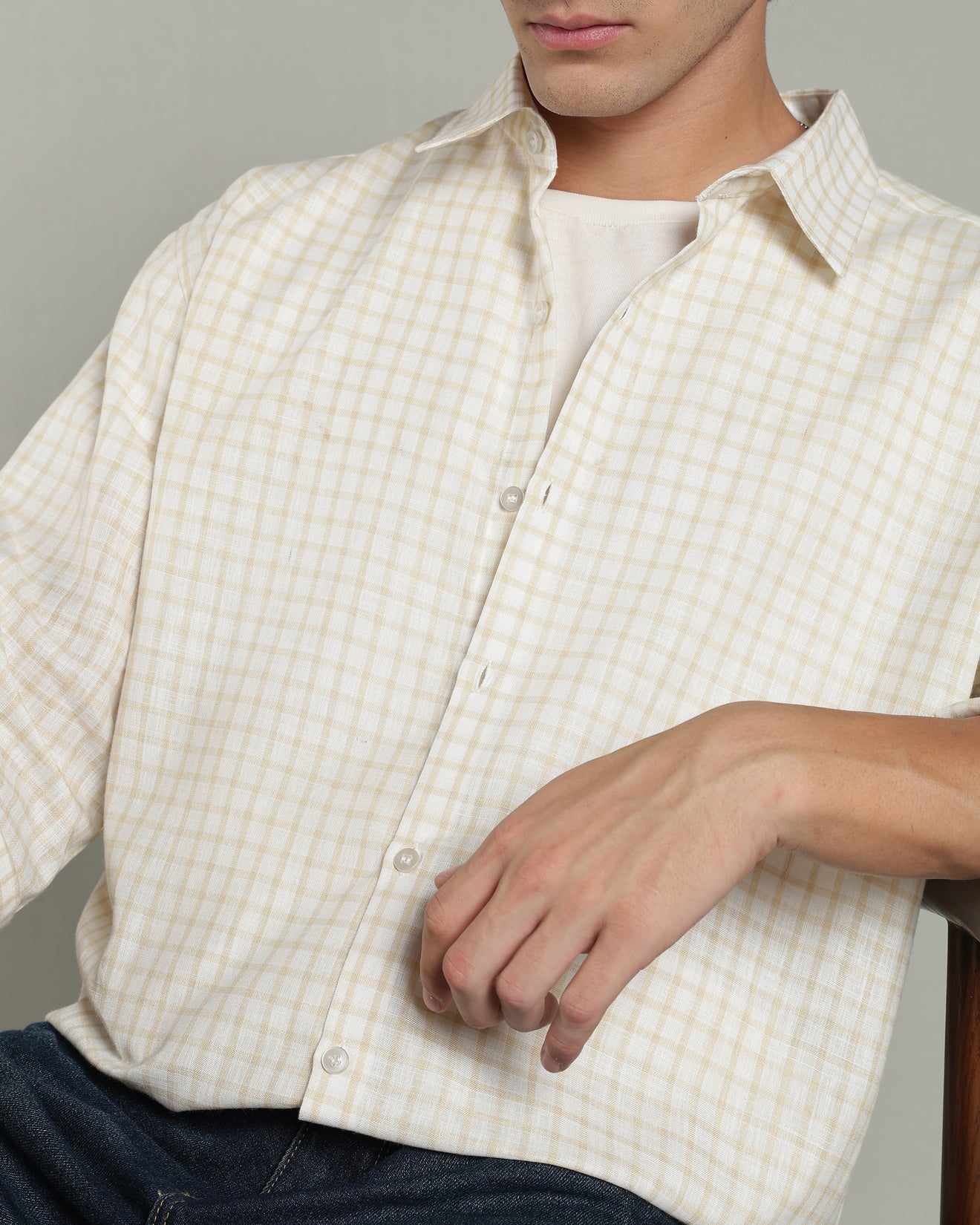 Vanilla Yellow Checkered Shirt