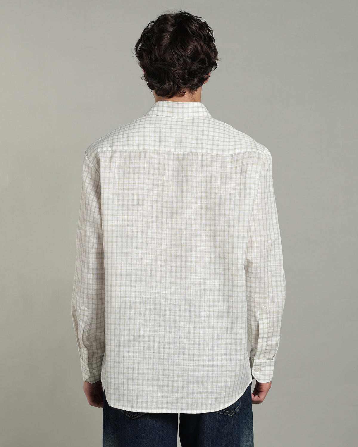 Toffee Beige Checkered Shirt