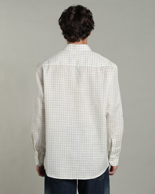 Toffee Beige Checkered Shirt