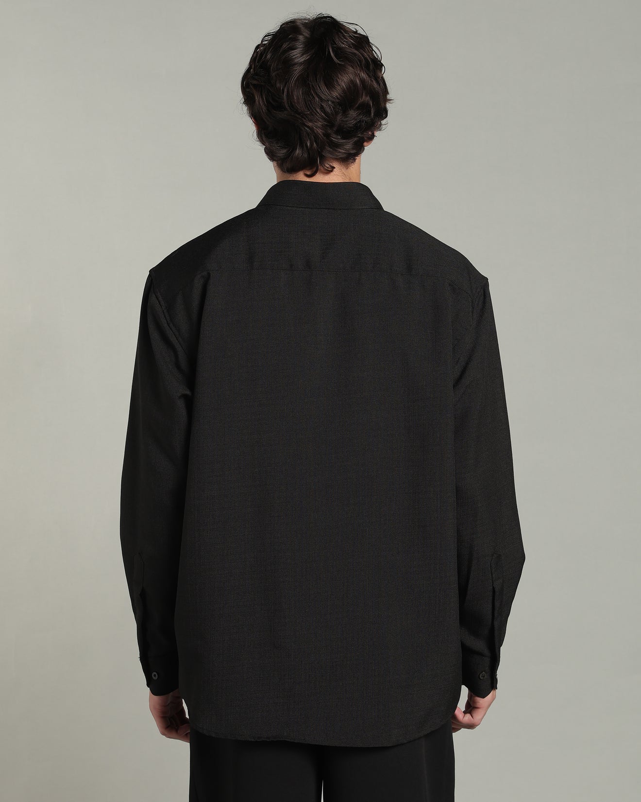 Onyx Black Textured Shirt