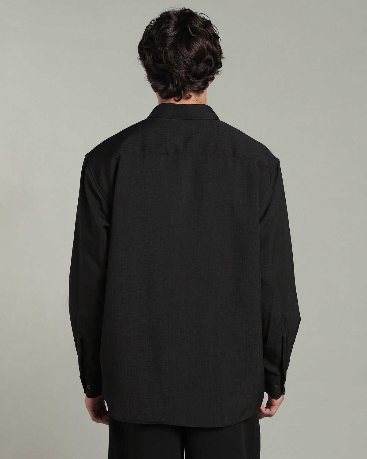 Onyx Black Textured Shirt