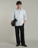 Iced Blue Checkered Shirt