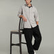 Smoke Grey Textured Shirt