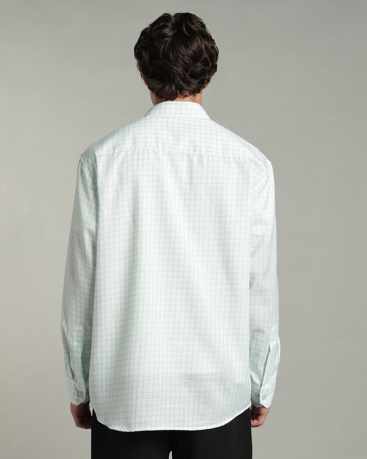 Mint Green Checkered Shirt
