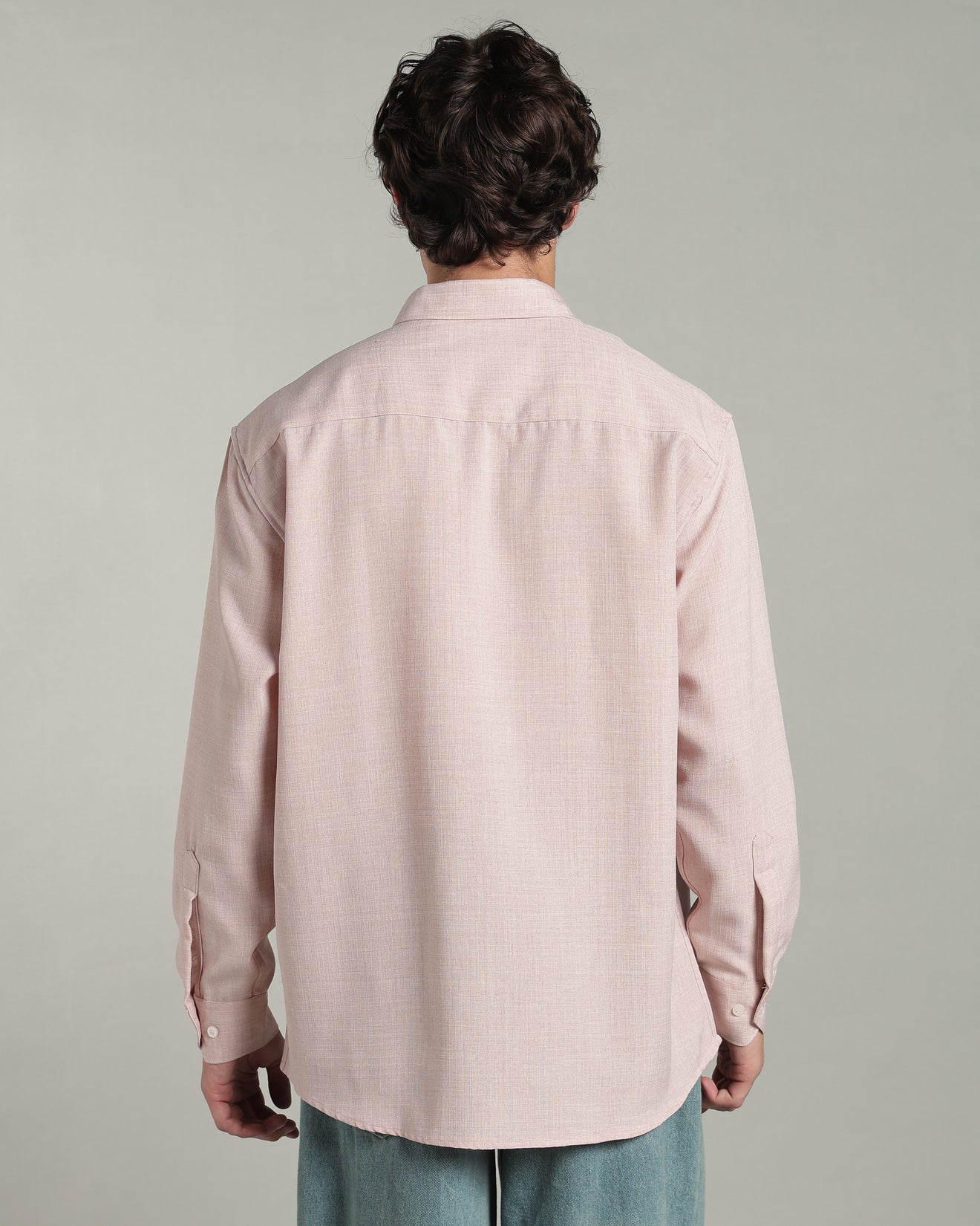 Petal Pink Textured Shirt
